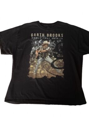 Garth Brooks World Tour 2014–15 Graphic Concert Tee Hanes Beefy-T XL